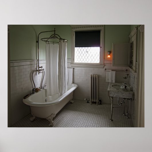 Victoriaans Campbell House Bathroom Poster (Voorkant)