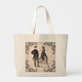 Victoriaans canvas tas van het ontwerp van het pa (Achterkant)