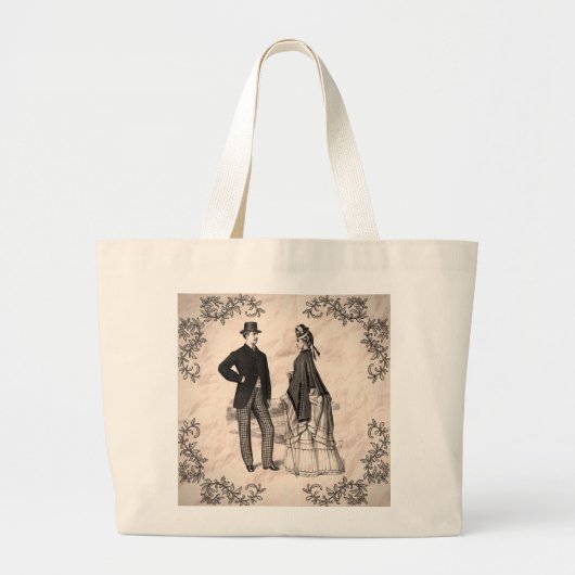 Victoriaans canvas tas van het ontwerp van het pa (Voorkant)