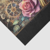 Victoriaans Cat  Bloemen Klokken Decoupage Tissuepapier (Detail)