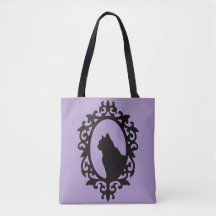 Victoriaans Cat Gothic Canvas tas