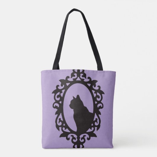 Victoriaans Cat Gothic Canvas tas (Achterkant)
