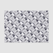 /Victoriaans champagne-flesgravering Tissuepapier (Voorkant)