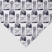 /Victoriaans champagne-flesgravering Tissuepapier (Detail)