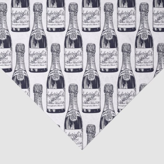 /Victoriaans champagne-flesgravering Tissuepapier (Detail)