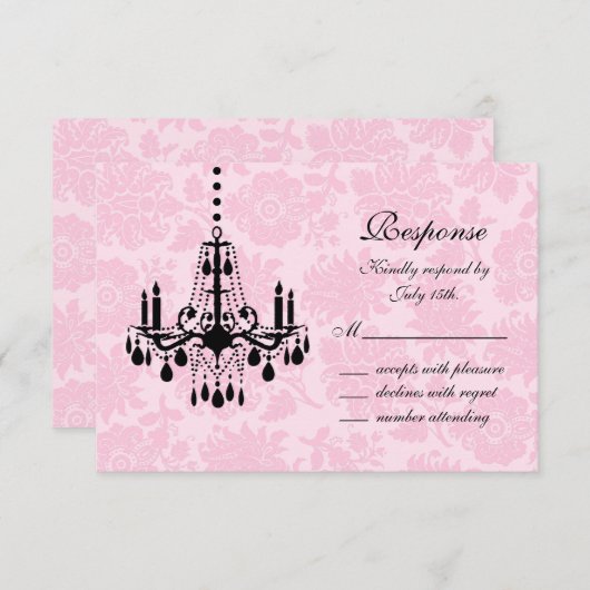 Victoriaans Chandelier RSVP (Voorkant / Achterkant)