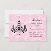 Victoriaans Chandelier RSVP Kaartje (Voorkant)