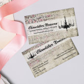 Victoriaans Chandelier Shabby Chic  Damask Visitekaartje