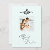 *~* Victoriaans Cherub FOTO QR AR6 RSVP bruiloft Kaart (Voorkant)