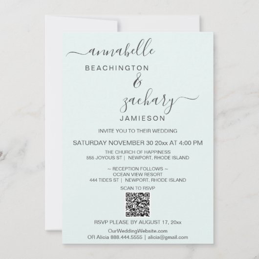 *~* Victoriaans Cherub FOTO QR AR6 RSVP bruiloft Kaart (Achterkant)