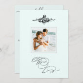 *~* Victoriaans Cherub FOTO QR AR6 RSVP bruiloft Kaart (Voorkant / Achterkant)