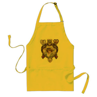 Victoriaans Cherub Heart Apron Standaard Schort