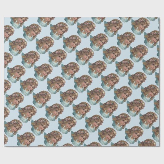 /Victoriaans Cherubine/Angel Cadeaupapier (Vlak)