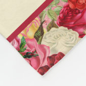Victoriaans Cherubs en Rozen stijlpatroon Fleece Deken (Hoek)