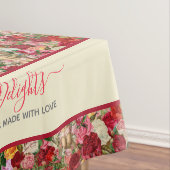 Victoriaans Chintzy Cherubs en Rozen  stijl Tafelkleed (Voorbeeld)