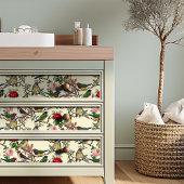 Victoriaans Chintzy Vogels en Rozen Pattern  Tissuepapier