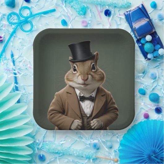 Victoriaans chipmunk papieren bordje (Feest)