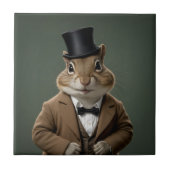 Victoriaans chipmunk tegeltje (Voorkant)