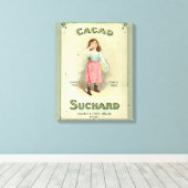 Victoriaans chocolade Kiss Girl Sugar Canvas Afdruk (Insitu (Houten vloer))