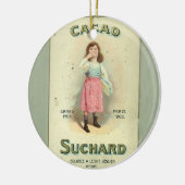 Victoriaans chocolade Kiss Girl Sugar Keramisch Ornament (Links)