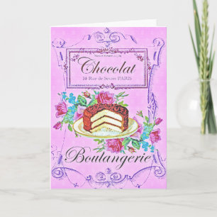 Victoriaans chocoladetak kaart