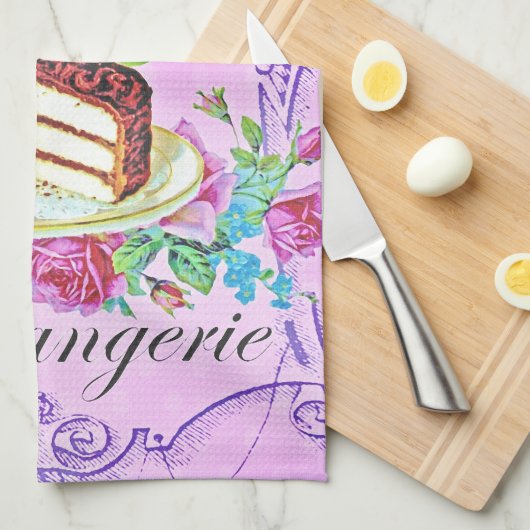 Victoriaans chocoladetak theedoek (Quarter Fold)