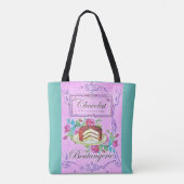 Victoriaans chocoladetak tote bag (Achterkant)