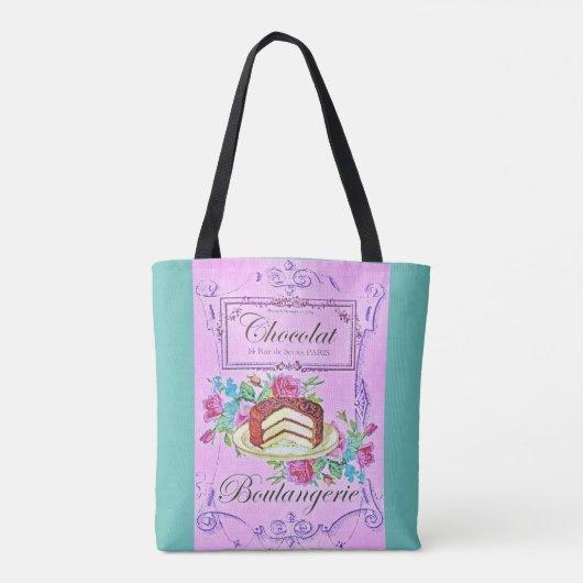 Victoriaans chocoladetak tote bag (Achterkant)