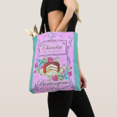 Victoriaans chocoladetak tote bag (Dichtbij)