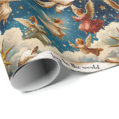  Victoriaans Christmas Angels inpakpapier (Rol Hoek)