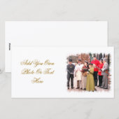 VICTORIAANS CHRISTMAS CAROL SINGERS FEESTDAGENKAART (Voorkant / Achterkant)