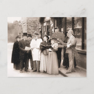 VICTORIAANS CHRISTMAS CAROL SINGERS FEESTDAGENKAART