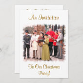 VICTORIAANS CHRISTMAS CAROL SINGERS KAART (Voorkant / Achterkant)