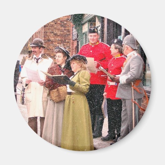 VICTORIAANS CHRISTMAS CAROL SINGERS MAGNEET (Voorkant)