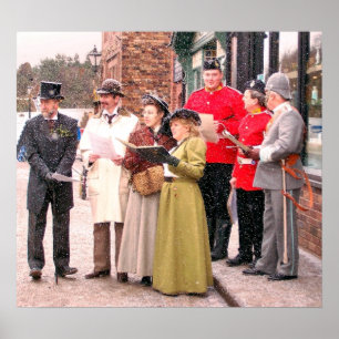 VICTORIAANS CHRISTMAS CAROL SINGERS POSTER
