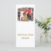 VICTORIAANS CHRISTMAS CAROL SINGERS RACK KAART (Staand voorkant)