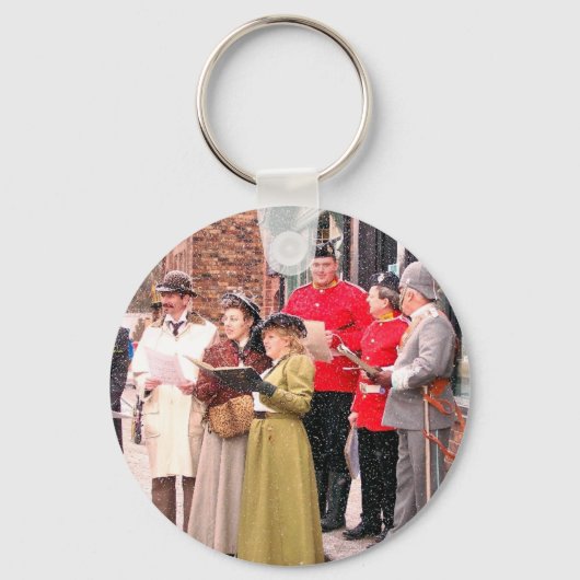 VICTORIAANS CHRISTMAS CAROL SINGERS SLEUTELHANGER (Voorkant)