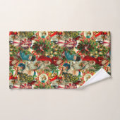 VICTORIAANS CHRISTMAS COLLAGE BAD HANDDOEK (Handdoek)