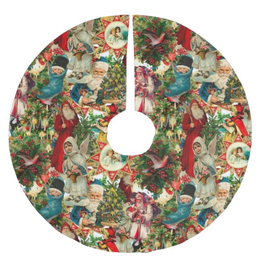 Victoriaans CHRISTMAS COLLAGE Kerstboom Rok (Voorkant)