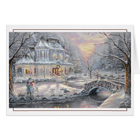 Victoriaans Christmas Country Home (Voorkant Horizontaal)