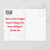 Victoriaans Christmas Country Home Briefkaart (Achterkant)