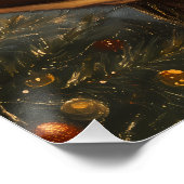 Victoriaans Christmas Glow Art Poster (Hoek)