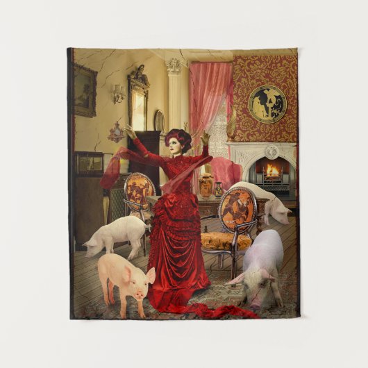 Victoriaans Circe Wandkleed (Voorkant)