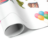 Victoriaans Circus meisje papieren pop en jurken Cadeaupapier (Rol Hoek)