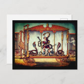 Victoriaans circus  tentoonstelling briefkaart (Voorkant / Achterkant)