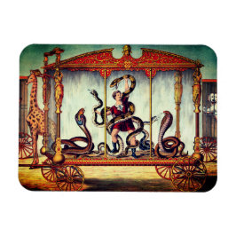 Victoriaans circus tentoonstelling magneet