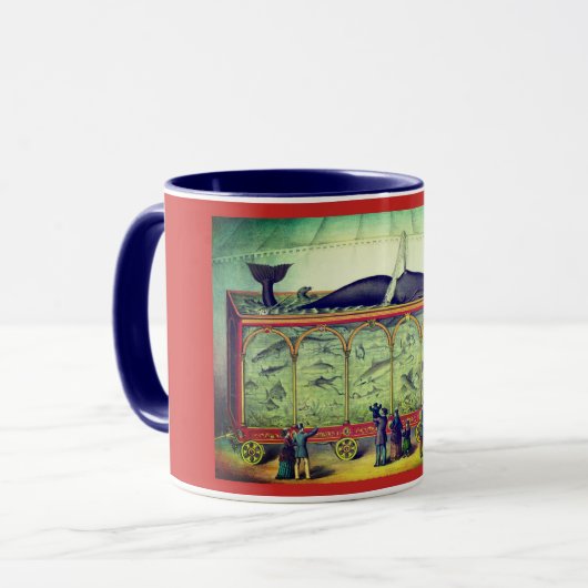 Victoriaans circus  tentoonstelling mok (Voorkant links)