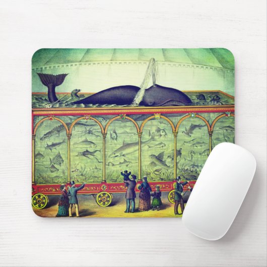 Victoriaans circus  tentoonstelling muismat (Met muis)