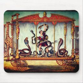 Victoriaans circus tentoonstelling muismat