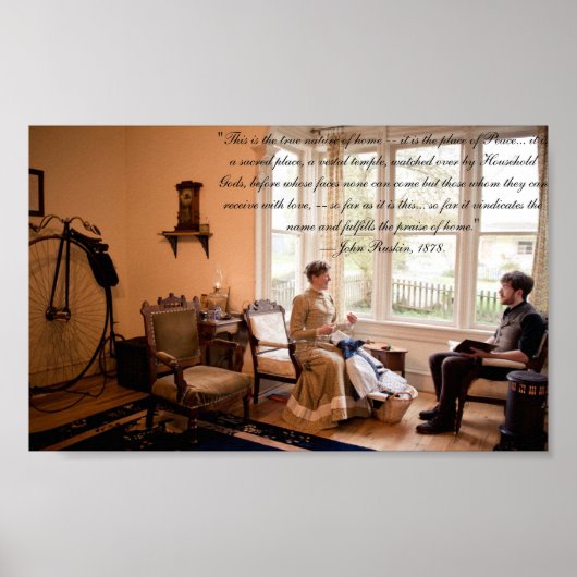 Victoriaans citaat-natuur van huis poster (Voorkant)